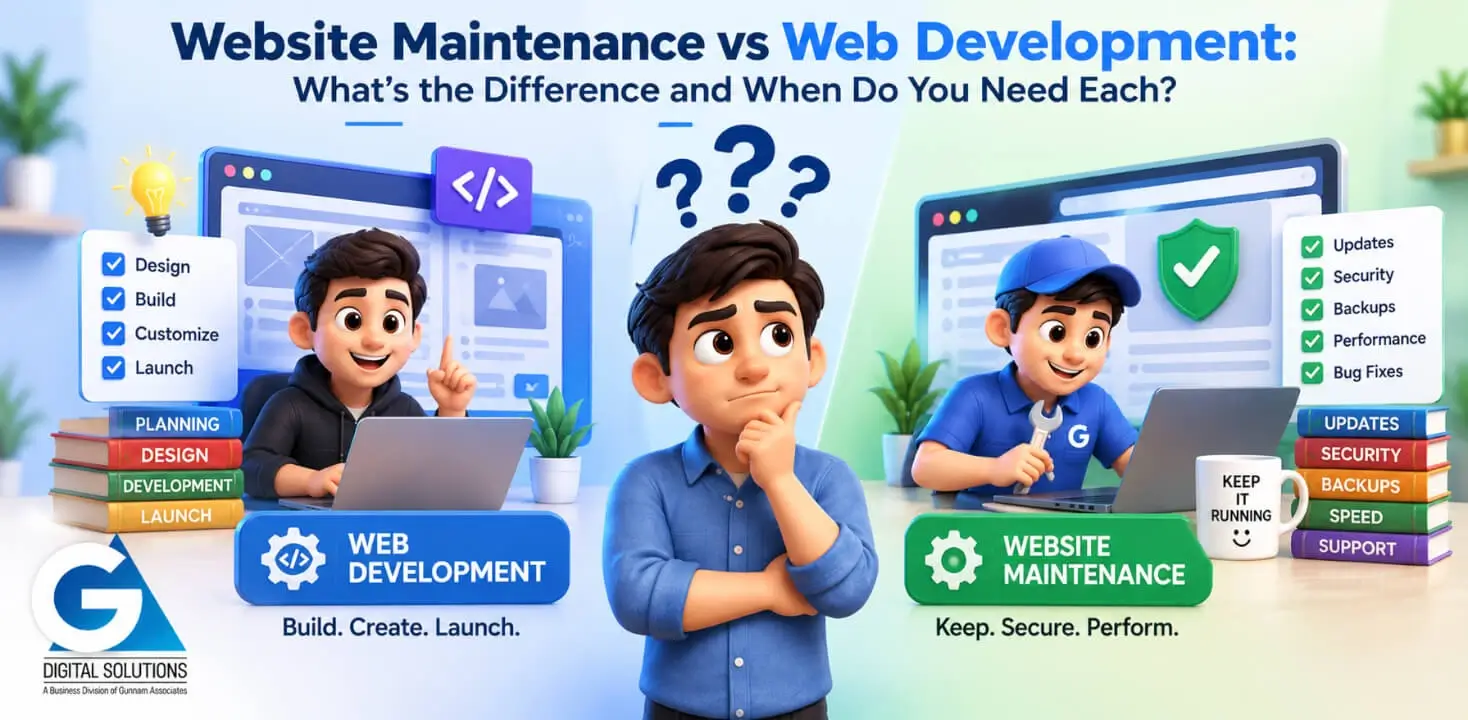 Website Maintenance vs Web Development